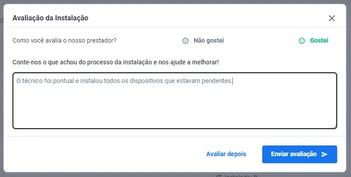 Tela do Painel Cobli — Como solicitar o agendamento de serviços de instalação, troca ou desinstalação