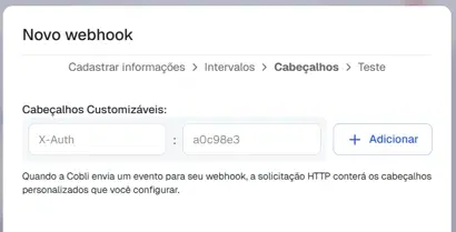 Etapa de cabeçalhos HTTP customizados
